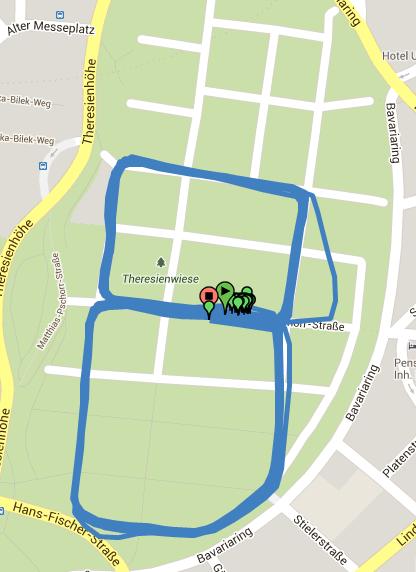 GPS plot of Munich 24skater 2013