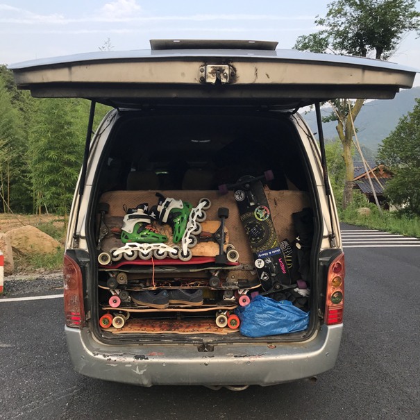 packed car
